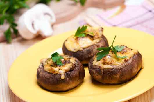 Herb & Cheese Mushrooms | Herbaceous Herbs